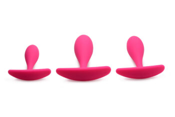 Rump Bumpers 3 Piece Silicone Anal Plug Set - Pink - Image 2