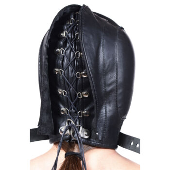 Leather Padded Hood with Mouth Hole - MediumLarge - Image 4