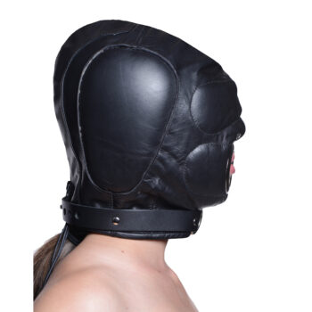 Leather Padded Hood with Mouth Hole - MediumLarge - Image 2