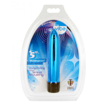 5 Inch Slim Vibe Packaged - Blue