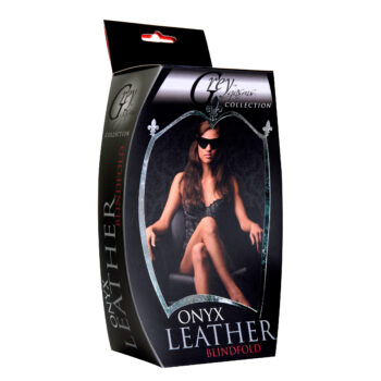 Onyx Leather Blindfold - Image 3