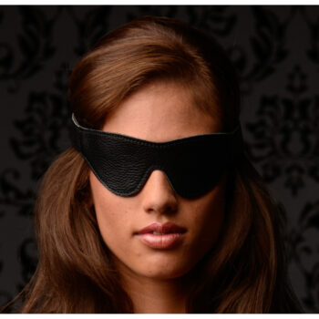 Onyx Leather Blindfold - Image 2