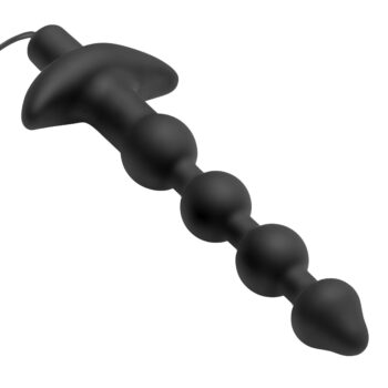 7 Speed Silicone Beaded Anal Vibe with Remote - Image 2