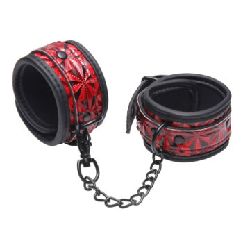 Crimson Tied Embossed Ankle Cuffs - Image 3