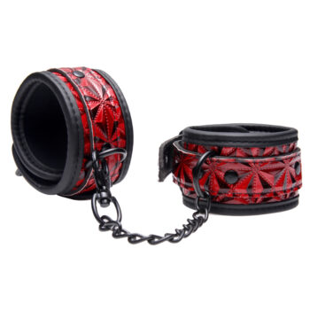 Crimson Tied Embossed Wrist Cuffs - Image 3