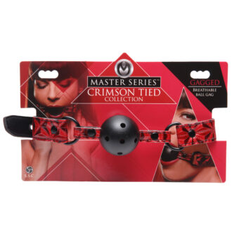 Crimson Tied Breathable Ball Gag - Image 4