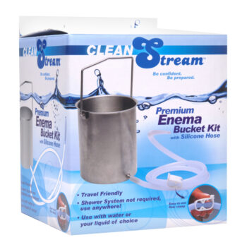 CleanStream Premium Enema Bucket Kit with Silicone Hose - Image 4