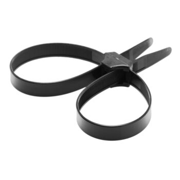 Black Zip Tie Police Cuffs - Image 2