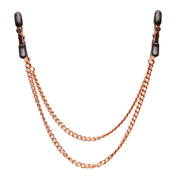 Copper Double Chain Nipple Clamps - Image 2