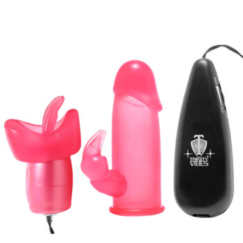 Luv Flicker Plus Vibrating Bullet with Attachments - Image 2