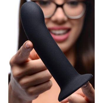 Black Silicone Strap-on Dildo - Large - Image 2