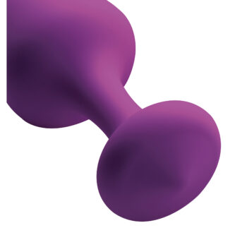 Purple Pleasures 3 Piece Silicone Anal Plugs - Image 2