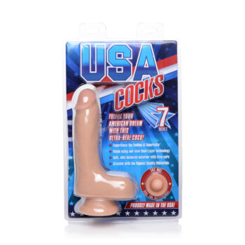 7 Inch Ultra Real Dual Layer Suction Cup Dildo - Image 6