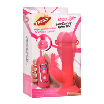 Head Spin Pink Dancing Silicone Rabbit Vibe - Image 6