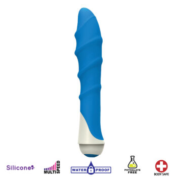 Lily 7 Function Silicone Vibe- Blue - Image 2