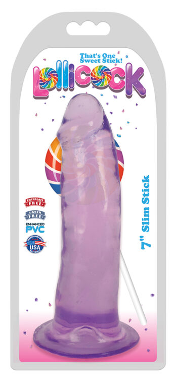 7 Inch Slim Stick Grape Ice Dildo - Image 3