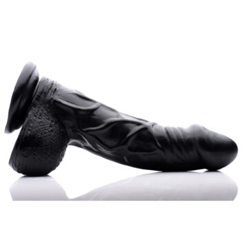 6.5 Inch Realistic Suction Cup Dildo- Black - Image 3