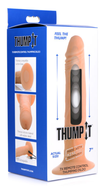 Kinetic Thumping 7X Remote Control Dildo - Small - Image 9