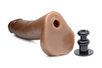 8 Inch Cock Lock Brown Dildo - Image 4