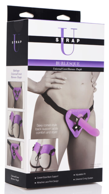 Burlesque Universal Corset Harness - Purple - Image 4