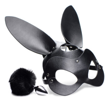 Bunny Tail Anal Plug and Mask Set - Image 3