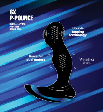 6X P-Pounce Double Tapping Prostate Stimulator - Image 2