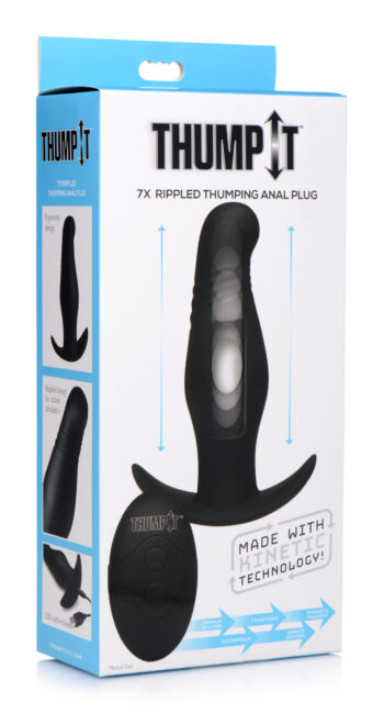 Kinetic Thumping 7X Rippled Anal Plug - Image 5