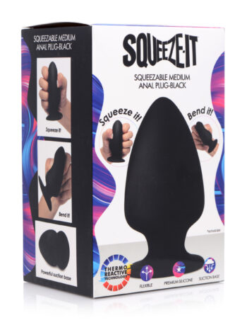 Squeezable Silicone Anal Plug - Medium - Image 9