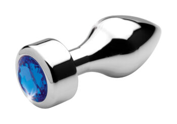 Blue Gem Weighted Anal Plug - Medium - Image 2