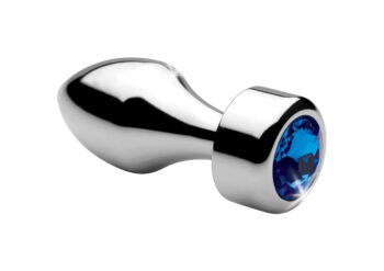 Blue Gem Weighted Anal Plug - Small - Image 2