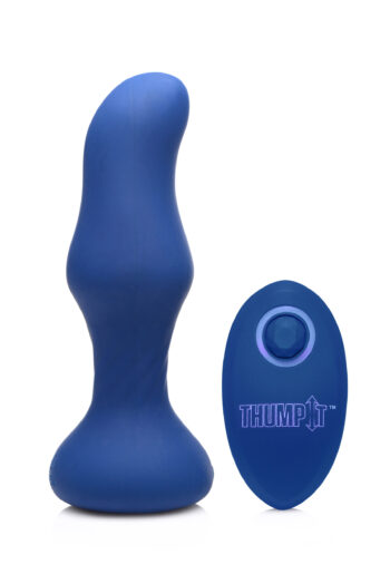 7X Slim Curved Thumping Silicone Anal Plug - Image 3