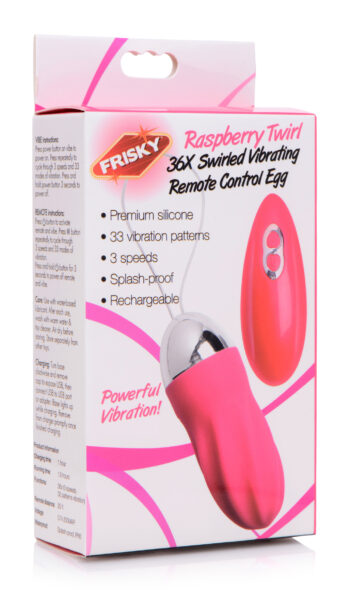 36X Swirled Vibrating Remote Control Egg - Image 4