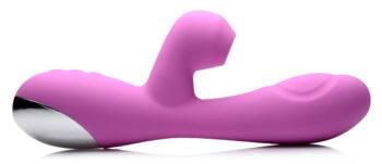 10X Silicone Suction Rabbit Vibrator - Pink - Image 2