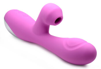 10X Silicone Suction Rabbit Vibrator - Pink - Image 3