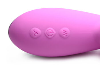 10X Silicone Suction Rabbit Vibrator - Pink - Image 4