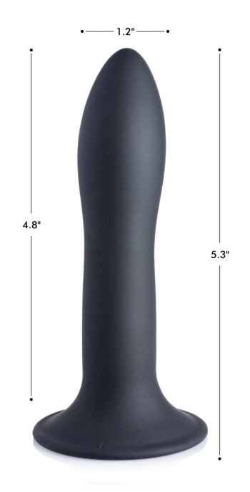 Squeezable Slender Dildo - Black - Image 2