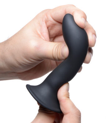 Squeezable Slender Dildo - Black - Image 3