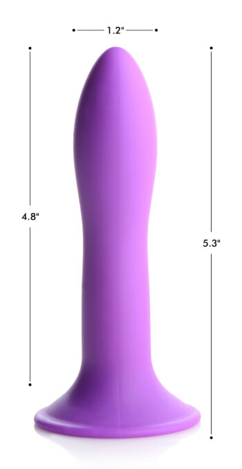 Squeezable Slender Dildo - Purple - Image 2