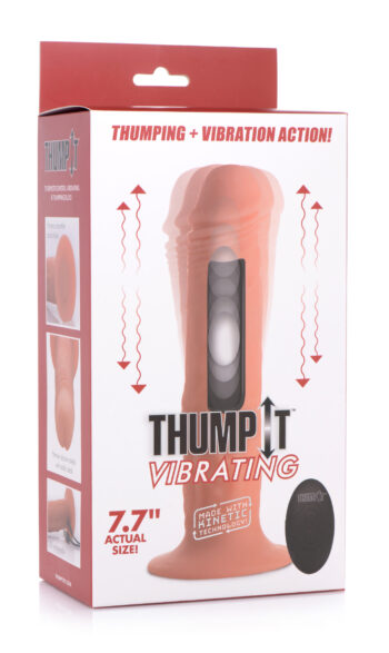 7X Remote Control Vibrating and Thumping Dildo - Light - Image 9