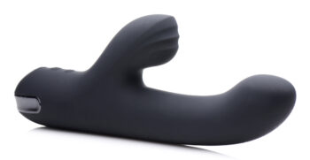 5 Star 13X Silicone Pulsing and Vibrating Rabbit - Black - Image 4