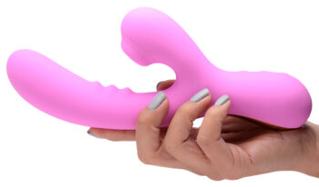 8X Silicone Suction Rabbit - Pink - Image 2