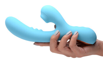 8X Silicone Suction Rabbit - Teal - Image 2