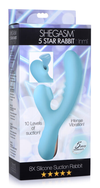 8X Silicone Suction Rabbit - Teal - Image 8