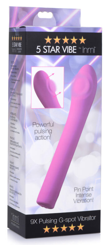 5 Star 9X Pulsing G-spot Silicone Vibrator - Pink - Image 5