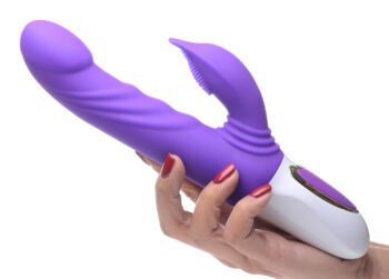 10X Flipper Flicker Rabbit Vibrator with Moving Clitoral Stimulator - Image 2