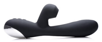 Shegasm 5 Star 7X Suction Come-Hither Silicone Rabbit - Black - Image 3