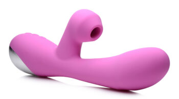 Shegasm 5 Star 7X Suction Come-Hither Silicone Rabbit - Pink - Image 4