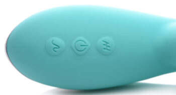 Shegasm 5 Star 7X Suction Come-Hither Silicone Rabbit - Teal - Image 5