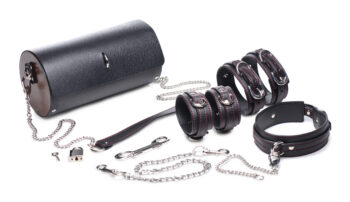 Kinky Clutch Black Bondage Set with Carrying Case - Image 3