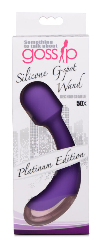 50X Silicone G-spot Wand - Purple - Image 5